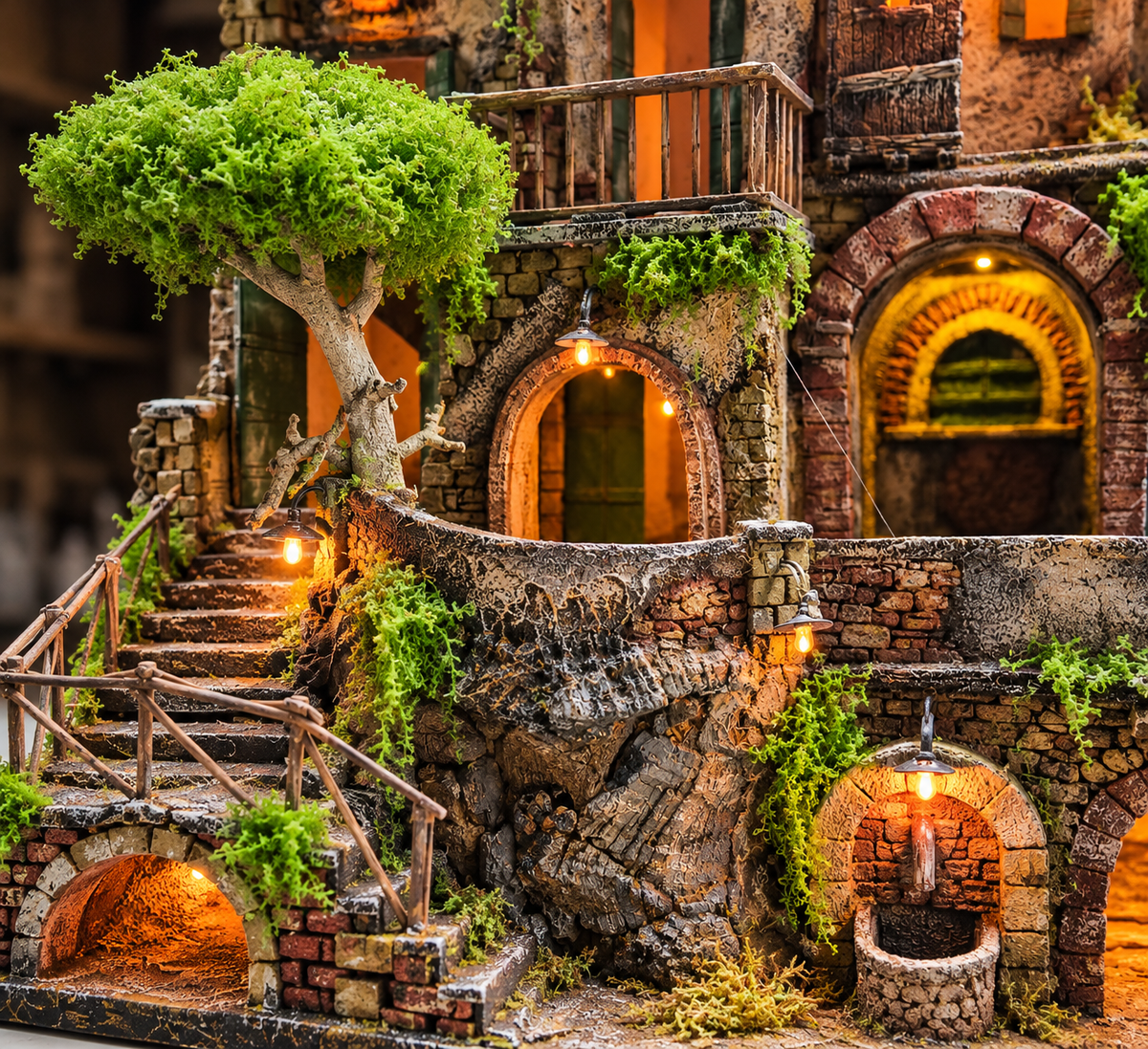 Presepe Artigianale Dipinto