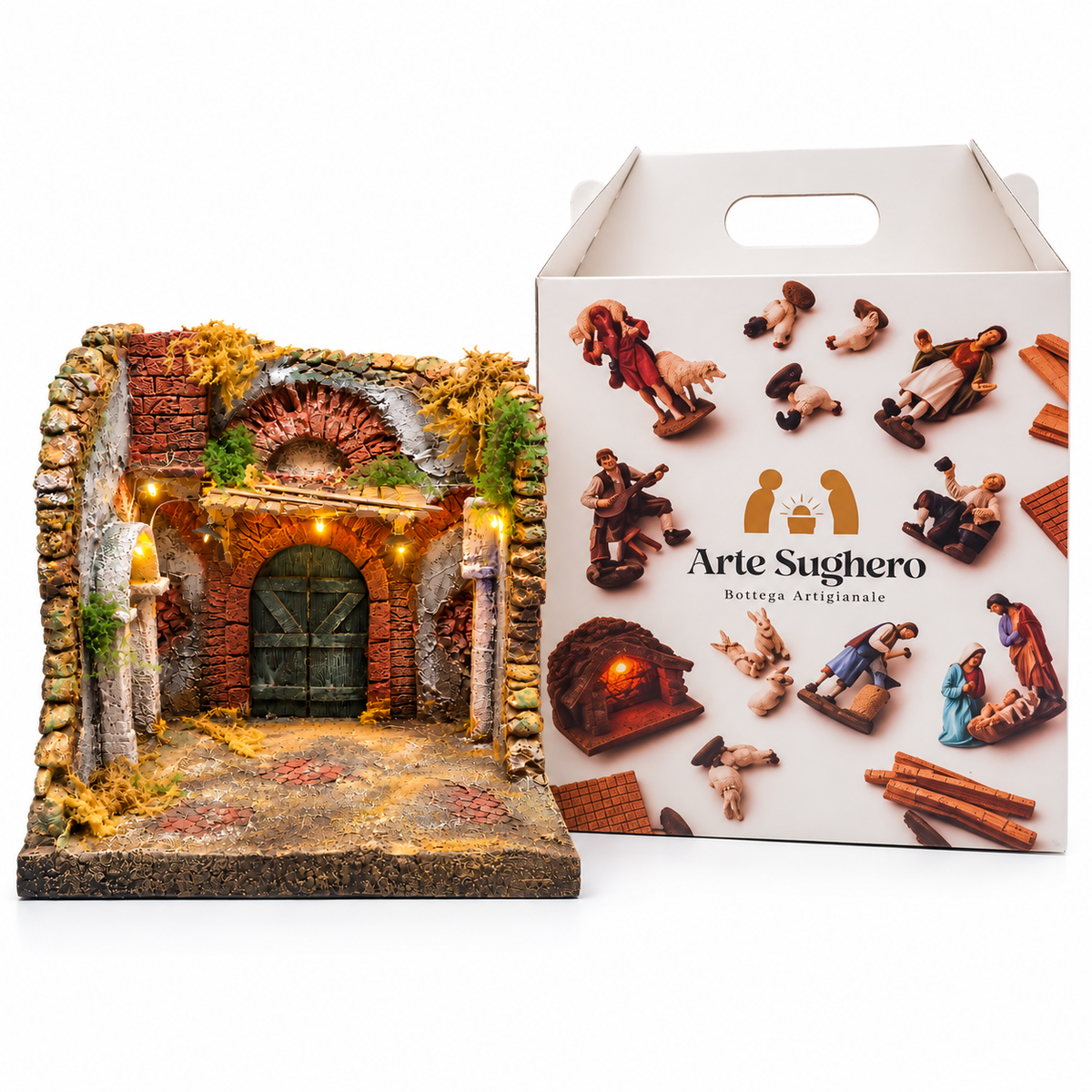 Presepe Artigianale con Box Regalo