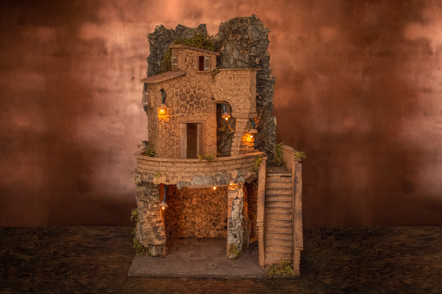 NATIVITY SCENE WITH HOUSE