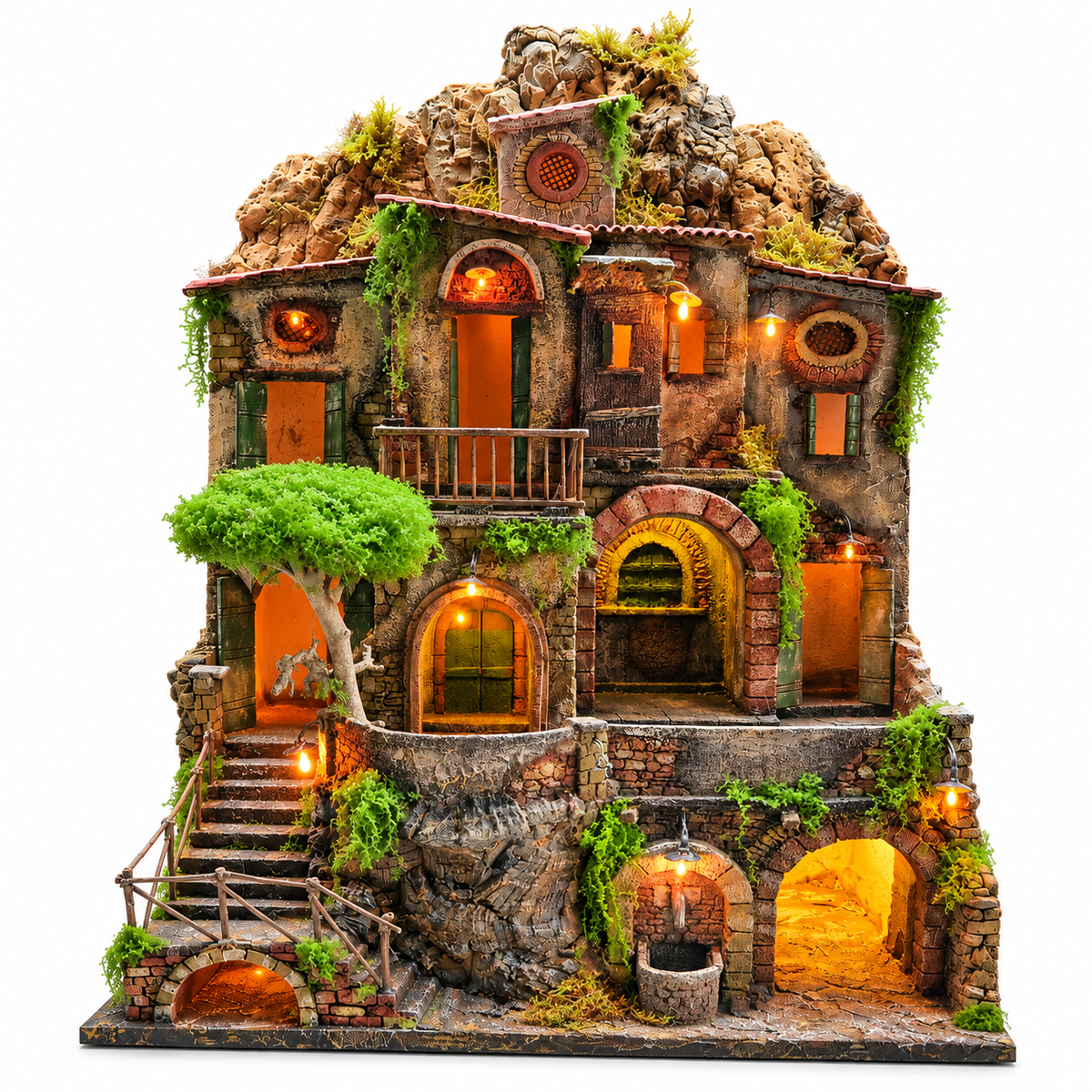 Presepe Artigianale Dipinto