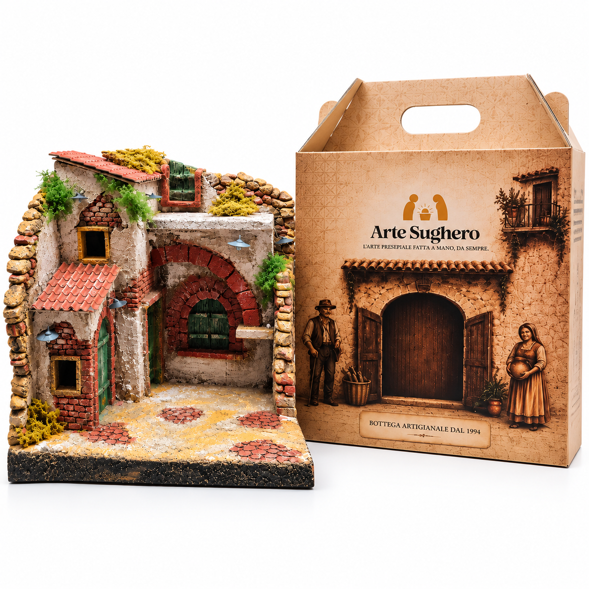 Presepe Artigianale con Box Regalo