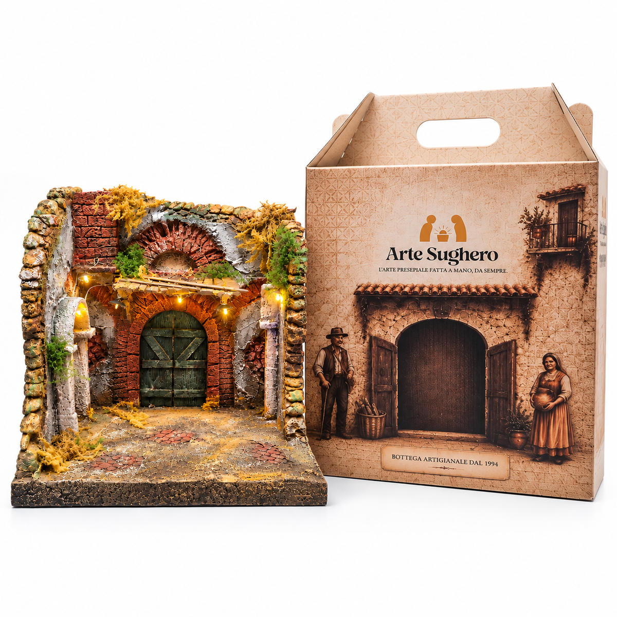 Presepe Artigianale con Box Regalo