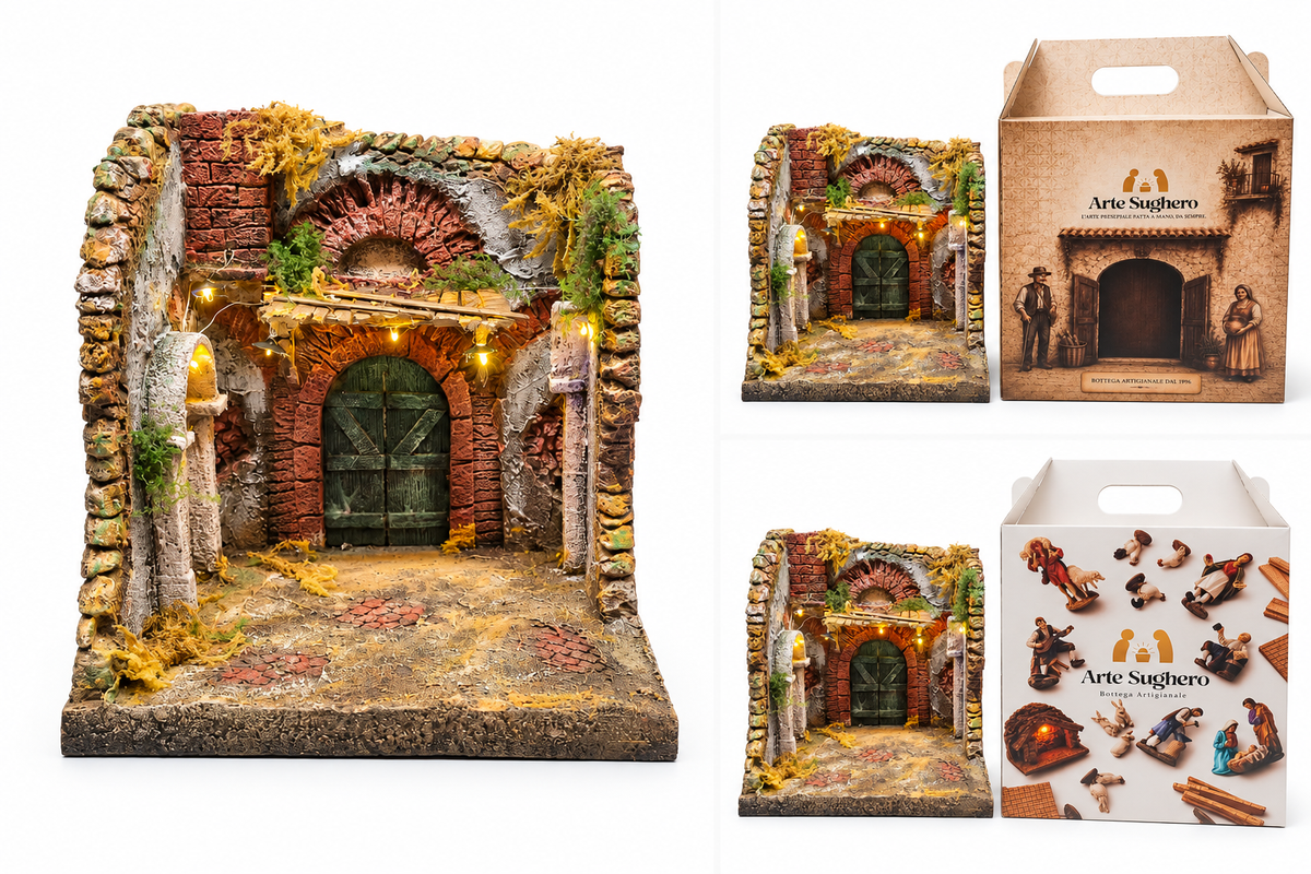 Presepe Artigianale con Box Regalo