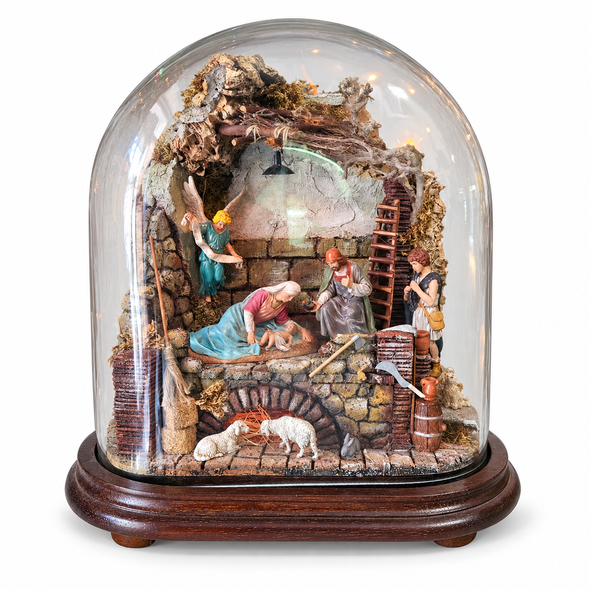 Presepe Artigianale in Campana Ovale