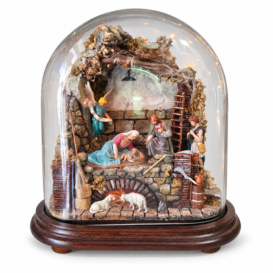Presepe Artigianale in Campana Ovale
