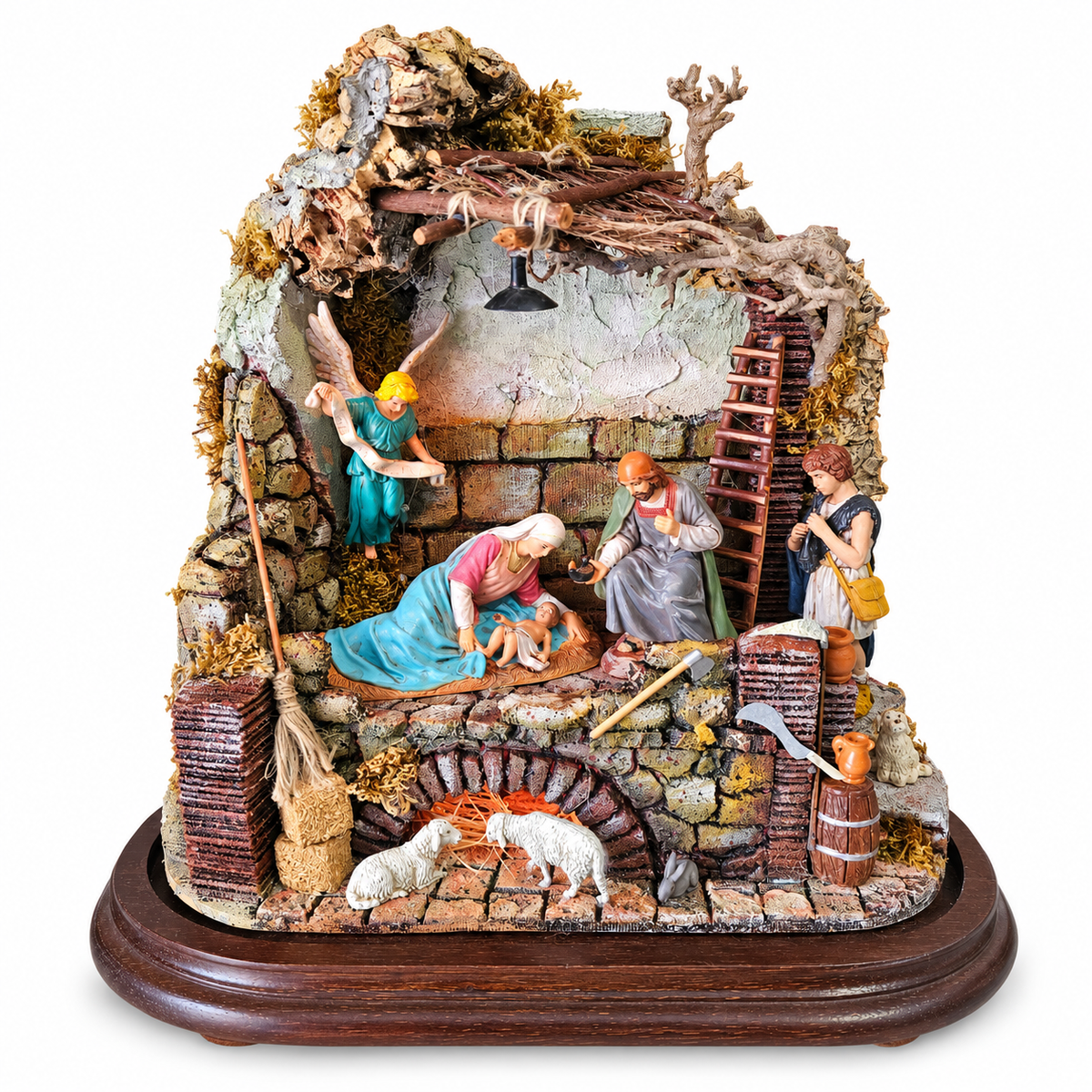 Presepe Artigianale in Campana Ovale
